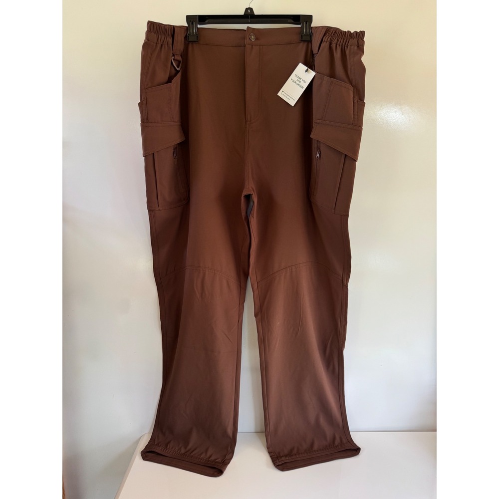 Flexcamo Tactical Series Brown Cargo Pants Men's 5XL-32 Multi-Pocket Work Nurse